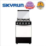 Skyrun 4 Burners（4+0) Gas Cooker, Automatic Ignition with 60L Oven - (GCS-4G/X) - Black (2-4 days delivery)