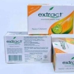 Extract Papaya Lightening Herbal Bathing Soap 125g (3 PCS)