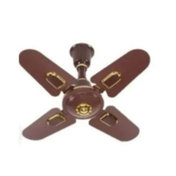 Qasa Short Blade Ceiling Fan -24 Inches COFFEE BROWN