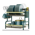 High Quality Dish Drainer Green And Gold
