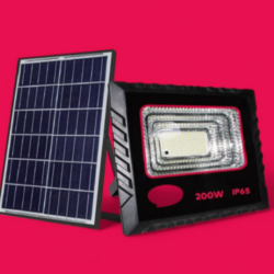 SOLAR FLOOD LIGHT IEC-PK200 white-L Black