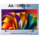Hisense 58'' Smart UHD 4K TV+ Netflix, YouTube -58A6K
