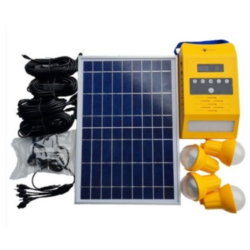 Solar Talkers Solar Home Lighting System With FM Radio With 4pcs 2W Super Bright Bulbs