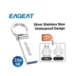 EAGEAT Pen Flash Drive 3.0 256GB - Metal OTG Micro USB Type-C