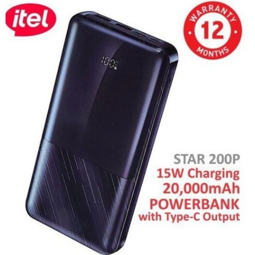 itel Star 200P 20000mAh Power Bank