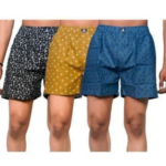 Shorts Boxers For Men- DIFFERENT COLORS AND DESIGN 3 IN 1 (XL)