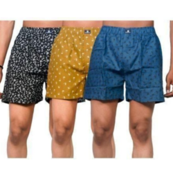 Shorts Boxers For Men- DIFFERENT COLORS AND DESIGN 3 IN 1 (XL)