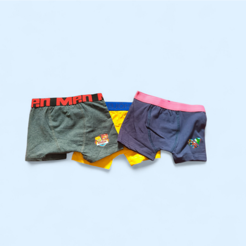 20260317_115829_0000 3-in-1 Children Boy's Underwear Boxers (SMALL) - Image 1