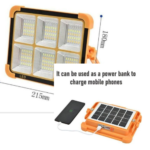 IP66 Waterproof Flood light Outdoor Photovoltaic Panel emergency light - 6 Eyes