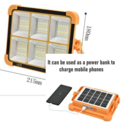 IP66 Waterproof Flood light Outdoor Photovoltaic Panel emergency light - 6 Eyes