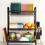 3 Tier Multifunctional Plate Rack