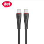 itel Cable Pulse C60s Type-C to Type-C Data Cable, 2.4A Fast Charging