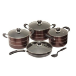 Kinelco 4 Pieces Premium Non Stick Cooking Pot
