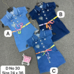 Girls Jeans Gown 2-8 years Blue