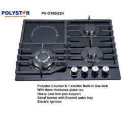 Polystar 3 Burners Gas Hob In-built Pv-gt60g3h