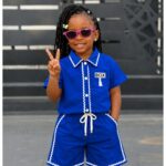 Girls Up And Down Short 2-8 years Blue