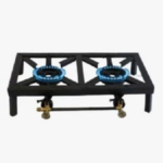 Large double burner industrial cooker