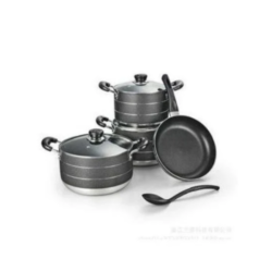 SMP 8-Piece Non-Stick Cookware Set 3 pots and frying pan