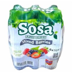 Sosa Mixed Berries Fruit Drink 1L × 6 Bottles