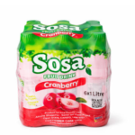 Sosa Cranberry Fruit Drink 1L × 6 Bottles