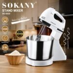 SOKANY Stand Mixer SK-6620 (2.0L, 250W) – White