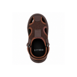 LVYMB Kids Closed Toe Sandals Brown Sizes 25–29