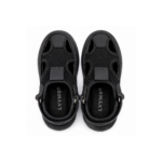 LVYMB Kids Closed Toe Sandals Black Sizes 25–30