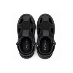 LVYMB Kids Closed Toe Sandals Black Sizes 31-36